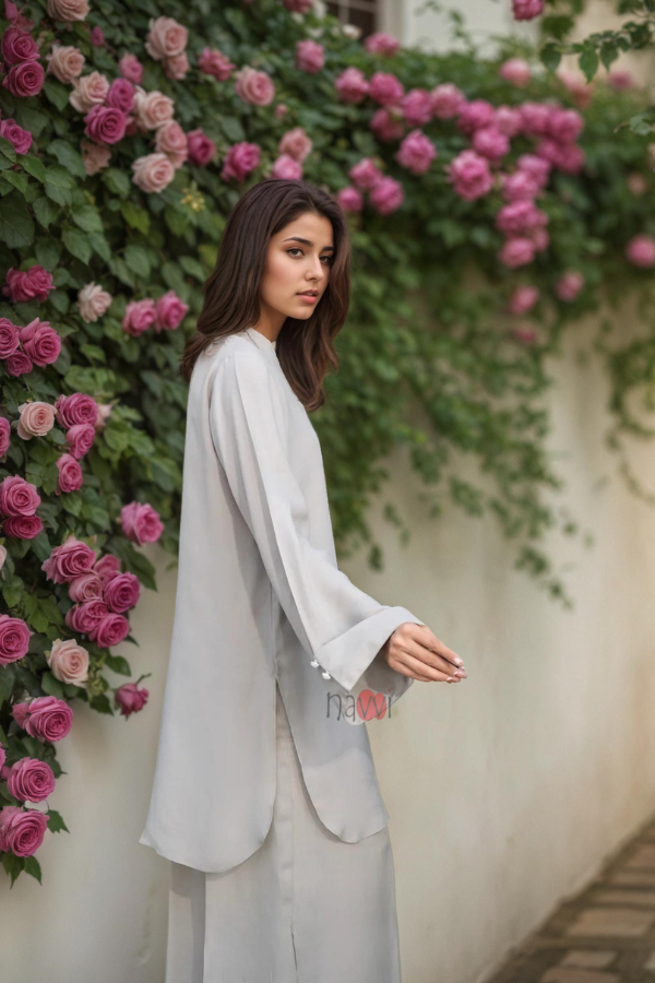 Ivory BSY Crepe Co-Ord Set