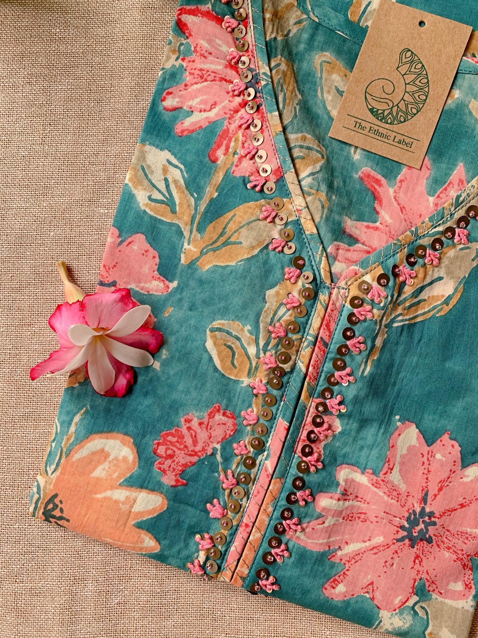 “Marina” Hand Work Cotton kurta