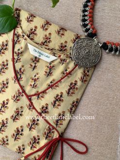 Alternative view of "Dhara" Bagru Hand Block Printed Cotton kurta