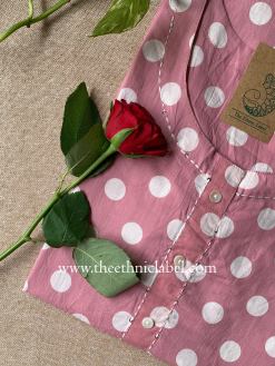 Alternative view of "Baani" Polka Dot Cotton kurta