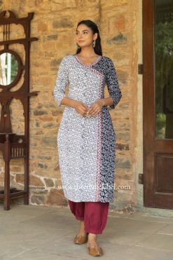 Alternative view of "Jeeya" Hand Block Printed Cotton kurta