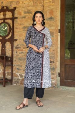 Alternative view of "Amiya" Hand Block Printed Cotton kurta