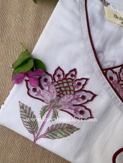 Alternative view of "Muskurahat" Hand Block Printed Cotton kurta